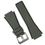 B & R Bands Gray Tactical Leather Bell and Ross BR01/ BR03 Replacement Watch Band Strap