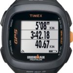 Timex Unisex T5K744 Ironman Run Trainer 2.0 GPS Speed+Distance Black/Orange Watch