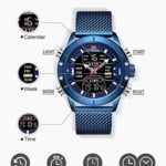 NAVIFORCE Digital Watch Men Waterproof Sports Watches Stainless Steel Military Quartz Clock Wristwatch