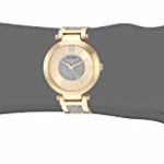 GUESS Women’s Analog Watch with Stainless Steel Strap, Gold, 18 (Model: U1288L2)