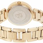 Anne Klein Women’s AK/1362CHGB Diamond Dial Gold-Tone Bracelet Watch