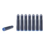Montblanc Ink Cartridges Royal Blue 105193 – Short International Standard Fountain Pen Refills in Deep Blue – 8 Pen Cartridges
