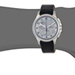 Victorinox Swiss Army Silver Dial SS Leather Chrono Quartz Men’s Watch 241553