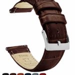 18mm Crimson Red – Barton Alligator Grain – Quick Release Leather Watch Bands