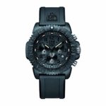 Luminox Watches Men – Navy Seals Colormark Chronograph Black Out (XS.3081.BO / 3080 Series) – 200 Meter Water Resistant, Hardened Mineral Glas, Luminous