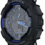 Casio G-Shock GA100-1A2 Ana-Digi Speed Indicator Black Dial Men’s Watch