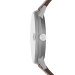 Skagen Men’s Henriksen Titanium Three-Hand Date Brown Eco Leather Watch (Model: SKW6753)