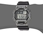 Casio Men’s ‘Super Illuminator’ Quartz Resin Casual Watch, Color:Black (Model: W-735H-1A3VCF)