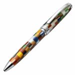 Xezo Urbanite II Jazz Retro-Style Serialized Medium Point Ballpoint Pen. No Two Alike, Jazzy Multicolor