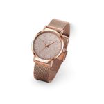 Womens Watches Ultra Thin Waterproof -Fashion Wrist Watch for Female with Ladies Dress Minimalist Stainless Steel Mesh Band -Rose Gold