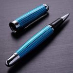 Xezo Freelancer Weighty Brass Rollerball Pen, Venetian Blue Color (Freelancer Venetian Blue R)