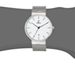 Obaku Men’s Quartz Stainless Steel Dress Watch, Color:Silver-Toned (Model: V153GDCIMC)