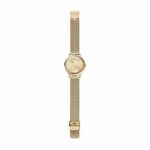 Skagen Women’s HORIZONT Quartz Watch with Stainless Steel Mesh Strap, Gold, 16 (Model: SKW2986)