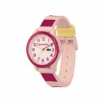 Lacoste Kids’ Quartz Watch Strap, Pink Silicone, 14 (Model: 2030034)