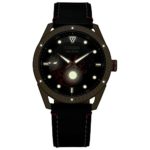 Citizen Men’s Tony Stark Stainless Steel Eco-Drive Dress Watch with Leather Strap, Black, 22 (Model: BM6992-09W)