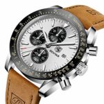 BY BENYAR Men Watches Amazon Analog Waches for Men Sport Work Waterproof 3ATM Chronograph Watches Men Stylish Minimalist Classic Men’s Wrist Watch with Leather Band Unque Gifts for Men