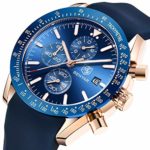 BY BENYAR Men’s Watch Amazon Analog Waches for Man Sport Work Waterproof Chronograph Watches Men Stylish Minimalist Classic Men’s Wrist Watch with Leather Band Unque Gifts for Men