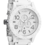 Nixon 51-30 Chronograph White Dial White PVD Mens Watch A0831255