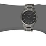 Seiko Men’s SNE325 Dress Solar Black Stainless Steel Watch
