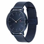 Tommy Hilfiger Men’s Quartz Stainless Steel and Mesh Bracelet Casual Watch, Color: Blue (Model: 1791841)