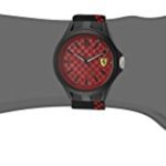 Ferrari Men’s Quartz Multi Color Casual Watch (Model: 0830325), Black/Red