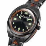Original Grain Wood Watch | Grainmaster Collection Wrist Watch | Swiss Auto – ETA 2824 | Wood and Brushed Stainless Steel | 45MM (Burlwood Black) | Father’s Day Gift