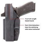 Concealment Express IWB KYDEX Holster, Fits S&W M&P 4.25″ – Claw Compatible w/ Posi-Click Retention & Adjustable Cant – Custom Fit, Made in USA (Black)