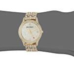 Juicy Couture Black Label Women’s Genuine Crystal Accented Gold-Tone Bracelet Watch
