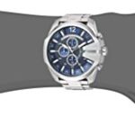 Diesel Men’s ‘Mega Chief’ Quartz Stainless Steel Watch, Color:Silver-Toned (Model: DZ4417)