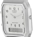 Casio General Men’s Watches Digital-Analog Combination with 10 Year Battery Life AQ-230A-7BMQ – WW, White (AQ-230A-7B)