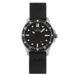 GPW German Military Titanium Automatic Watch Date. 200M W/R. Sapphire Crystal. Black Rubber Strap.