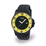 Boccia Titanium 3535-10 Mens Watch in Black & Yellow