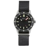 GPW German Military Titanium Automatic Watch Date. 200M W/R. Sapphire Crystal. Black Nylon Strap.