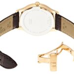 Tissot Men’s T0636103603700 Analog Quartz Brown Leather Strap Silver Dial Watch