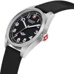 Swiss Military Hanowa Men’s Watch Analogue Quartz 32017669, black/black, One Size, Strap (SMWGA2100401)