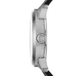 Diesel Men’s DZ1766 Rasp Stainless Steel Black Leather Watch