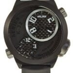 Welder by U-Boat K32 Oversize Triple Time Zone Black Ion-Plated Steel Mens Watch K32-9202 Retail Price $1250