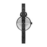DKNY Women’s Uptown D Quartz Stainless Steel Three-Hand Dress Watch, Color: Black (Model: NY6634)