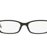 BURBERRY BE 2073 3164 Black Plastic Rectangle Eyeglasses 53mm