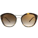 BURBERRY BE 4251Q 300213 Dark Havana Plastic Round Sunglasses Brown Gradient Lens