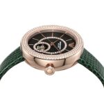 Emporio Armani Women’s Automatic Green Leather Watch (Model: AR60069)