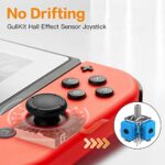 GuliKit Switch Joycon Joystick Replacement, [No Drifting] Hall Effect Joystick for Switch/Switch OLED/Switch Lite, Left/Right Switch Joycon Controller, Hall Effect Joycon Repair Tool Kit [2 Pack]
