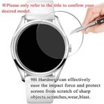 Synvy [3 Pack] Tempered Glass Screen Protector, Compatible with JACQUES LEMANS KC-102A 9H Film Smartwatch Smart Watch Protectors