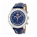 Breitling Navitimer 01 Chronograph Automatic Blue Dial Blue Leather Mens Watch AB012721-C889BLCD