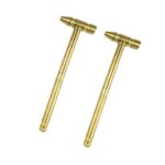 ULTECHNOVO 2pcs – Mini Hammer Multifunctional Solid Machined Brass Hammer Precision Installation Tool for Watch Repair,Home,Shop