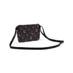 Juicy Couture Pretty Bow Crossbody Ditzy Rose Black Multi One Size