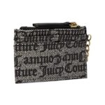 Juicy Couture Glam Card Case Black Beige One Size