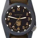 BERTUCCI Gamekeeper 13370 Coyote Nylon Black Polycarbonate Case Field Watch