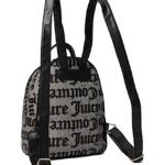 Juicy Couture Change Of Heart Backpack Oversized Gothic Status Black Beige One Size