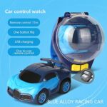 2022 New Mini Remote Control Car Watch Toys, 2.4 GHz Detachable Watch Car Toys, Cute Wrist Racing Car Watch, Cartoon RC Small Car with USB Charging for Boys and Girls Birthday Gift Toys (Blue)